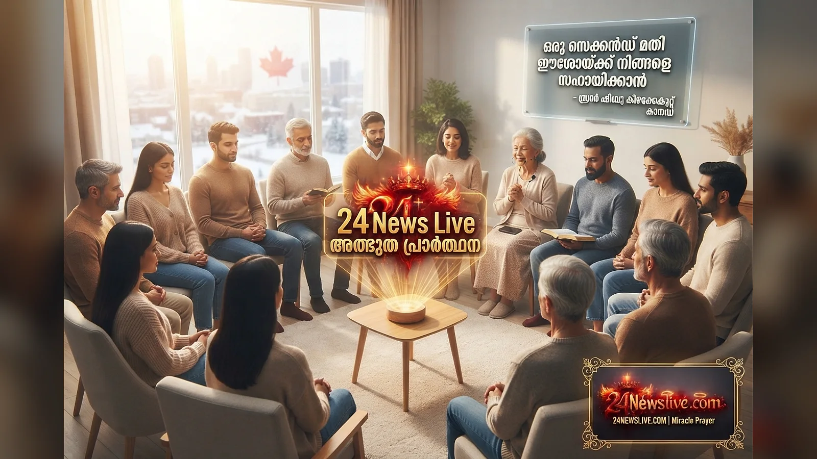 24 News Live അത്ഭുത പ്രാർത്ഥന: ഒരു സെക്കൻഡ് മതി ഈശോയ്ക്ക് നിങ്ങളെ സഹായിക്കാൻ – ബ്രദർ ഷിബു കിഴക്കേകുറ്റ്, കാനഡ